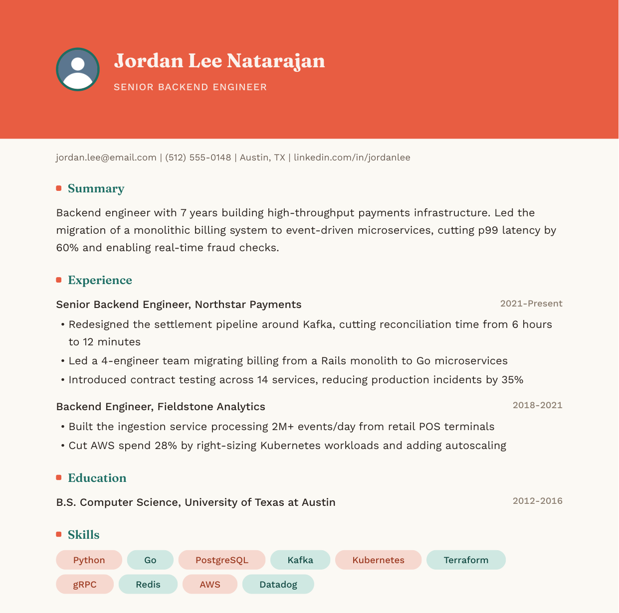 Bloom resume design